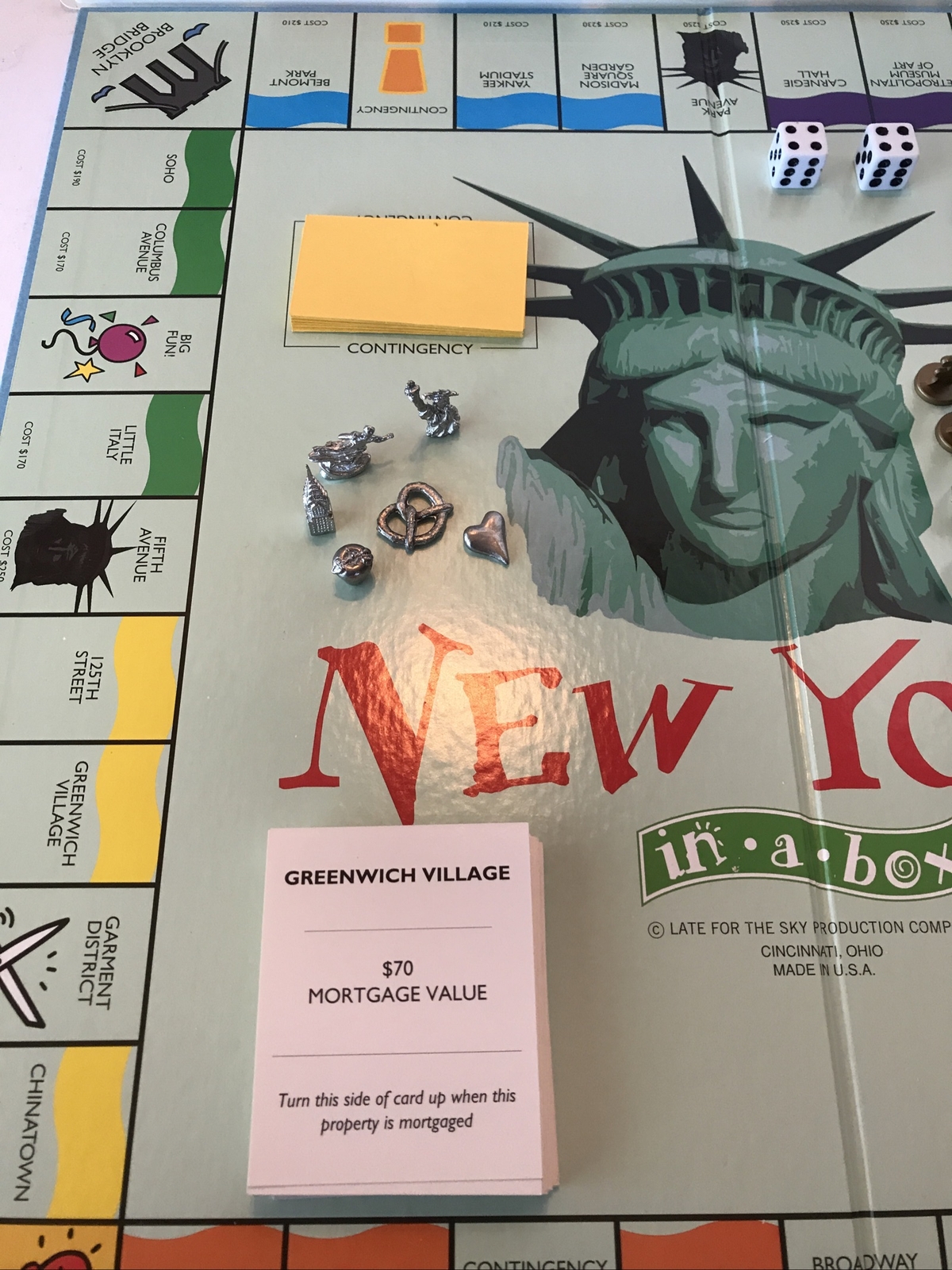 New York In A Box Monopoly Game Authentic Landmark Edition Late For The