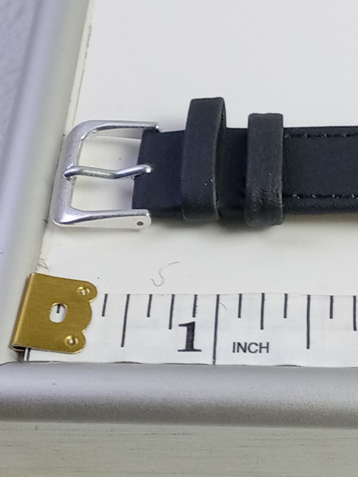 Silver Tone Dial Rectangle Case Silver Dial Black… - image 17