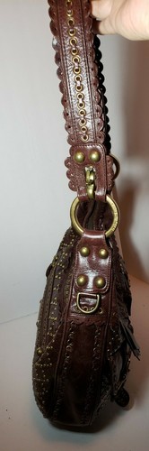 ISABELLA FIORE STUD MUFFIN HOBO ADJUSTABLE STRAP SHOULDER CROSSBODY BAG MRP$795 - Picture 12 of 12