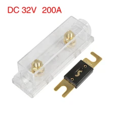 200 Amp ANL Fuse with In-Line Holder 0 4 8 10 Gauge for Car Audio Video Stereo