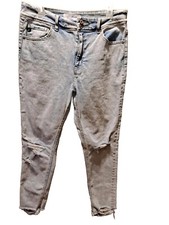 KanCan Women's High Rise Ripped Hem Skinny Stretch Denim Jeans Size 13 30