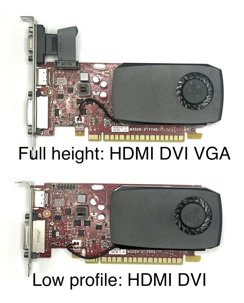 Nvidia GeForce GTX 745 4GB Low profile or full height Graphics