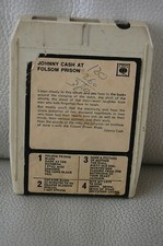 JOHNNY CASH At Folsom Prison 8-Track Cartridge Tape Cassette no LP COUNTRY FOLK 
