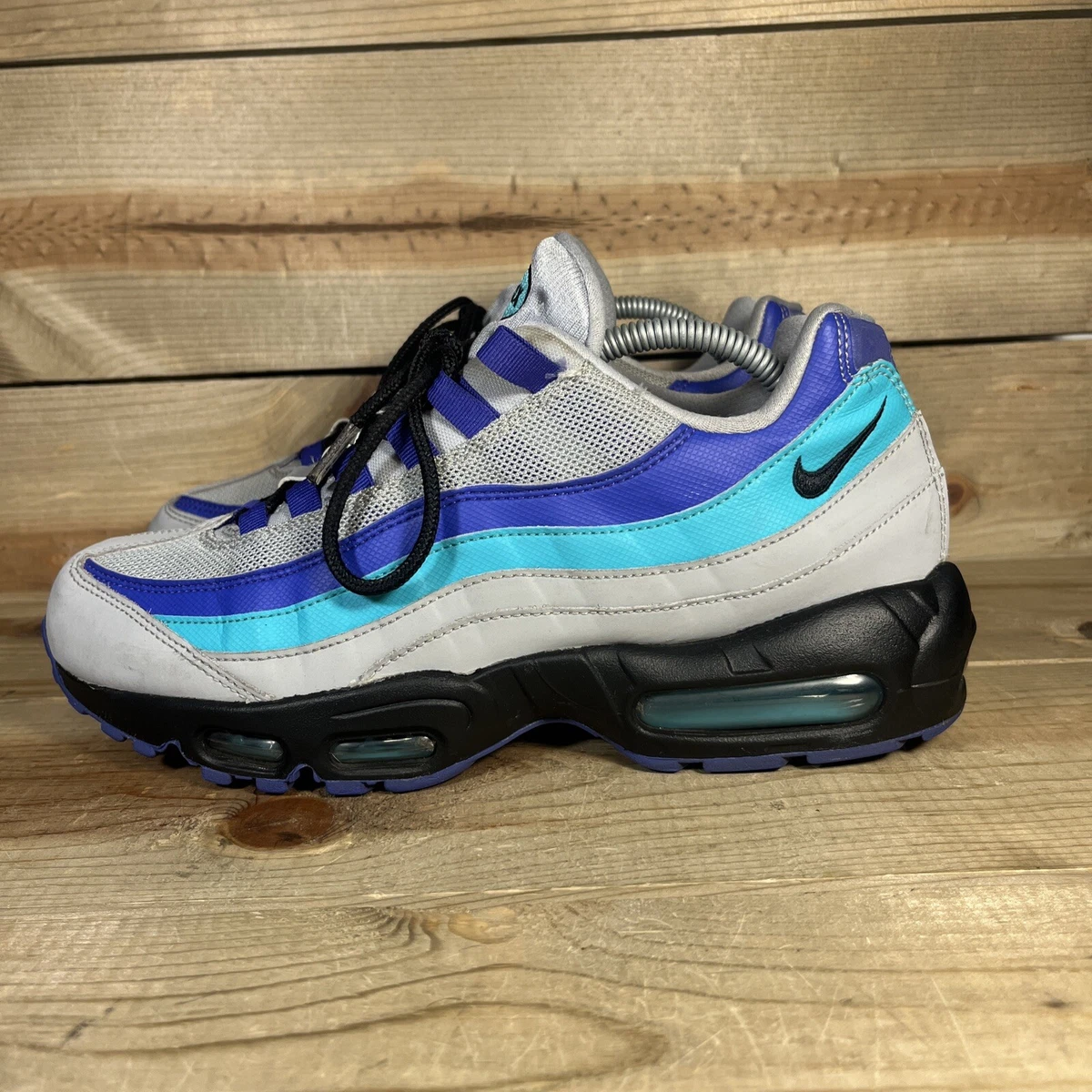 RARE Mens Size 9 - Nike Air Max 95 “Wolf Grey Grape” Low Top Sneakers AT2865-001