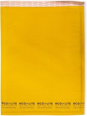 Eco-Lite #4 ELSS4 Golden Kraft Bubble Mailer, 9.5'' X 14.5'' (Case of 100)