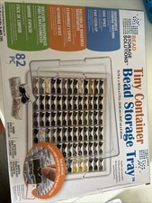 2013 Elizabeth Ward Bead Storage Solutions 82 pc Tiny Container Tray 0511 NEW