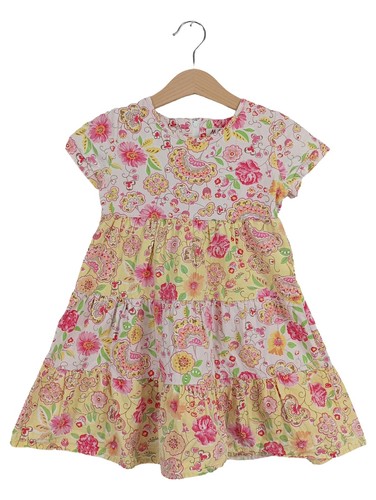 HUOQI Abito estivo per bambini in viscosa di seta ragazza abito da torta grande abito per bambini boho spiaggia 3 16 E Girl gioielli gonne corte, Rosa-C., 3-4 Anni