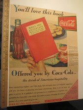 newspaper ad 1932 COCA Cola soda bottle Ida Bailey Allen American hospitality