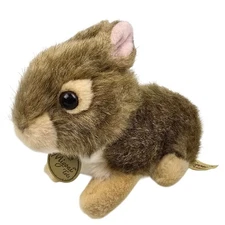 NEW! Aurora - Miyoni Tots 7" Eastern Cottontail Rabbit Realistic Stuffed Animal