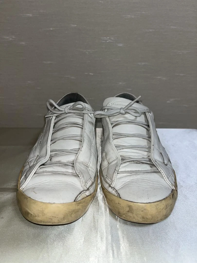 GOLDEN GOOSE Sneakers Gol Goose Superstar in pelle bianca taglia 41