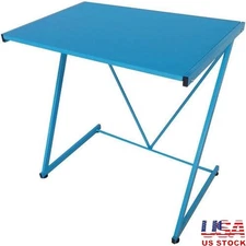 Z Shaped Student Desk Modern Writing Desk Dorm Room Home Office Workstation New