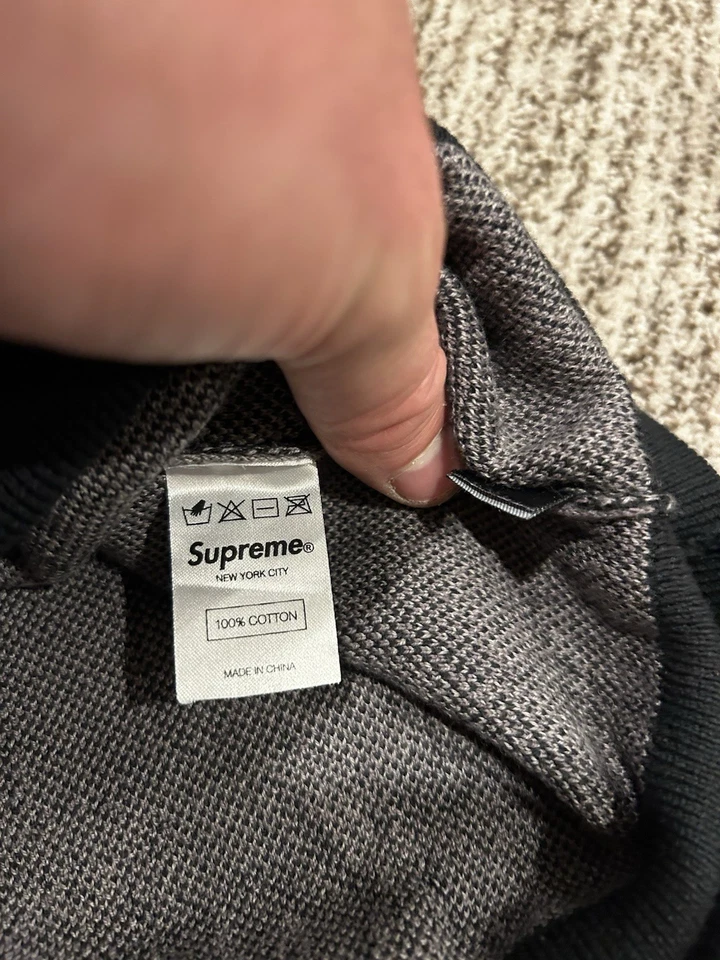 Свитер Supreme Roses черный серый размер XL отличное состояние товара FW2012 Dylan редкий - Изображение 4 из 4