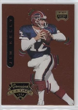 1996 Playoff Contenders Leather Jim Kelly #12 HOF