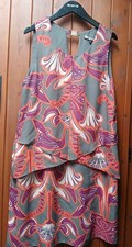Biba Vintage Lily Logo Statement Tunic Vintage Summer Dress 10 Vibrant Colours