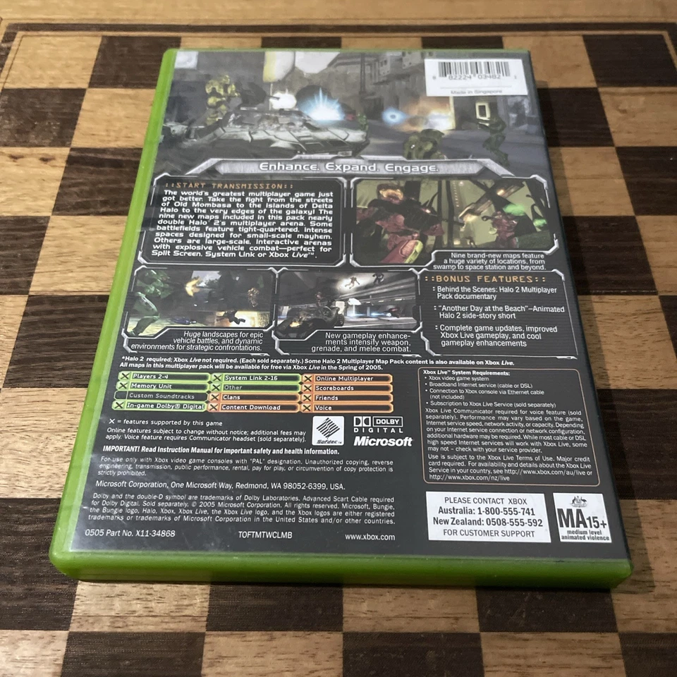 Halo 2 Multiplayer Map Pack For XBOX Original With No Manual Free Postage - Image 2 of 4