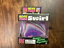 NeeDoh NICE CUBE SWIRL - PURPLE WHITE PINK - SEALED / BRAND NEW / AUTHENTIC