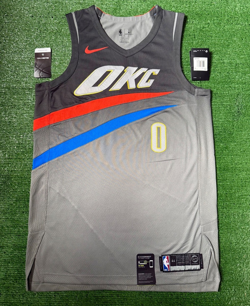 Authentic Russell Westbrook Oklahoma City Thunder 17-18 Nike City