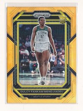 DULCY FANKAM MENDJIADEU 2023 PANINI PRIZM WNBA PRIZMS ORANGE RC #/99 *WINGS*