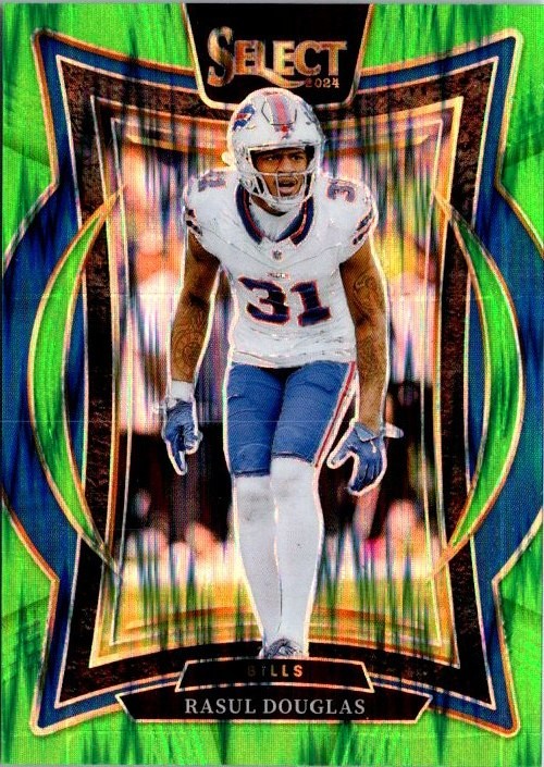 2024 Select Rasul Douglas Neon Green Shock /599 #89 Concourse Bills Football