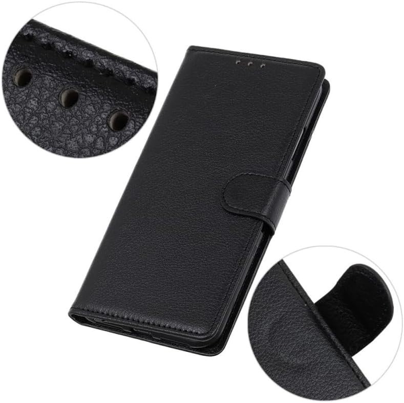 Étui Samsung Galaxy A16 Portefeuille Simili Cuir Noir Housse Rabattable foto 4