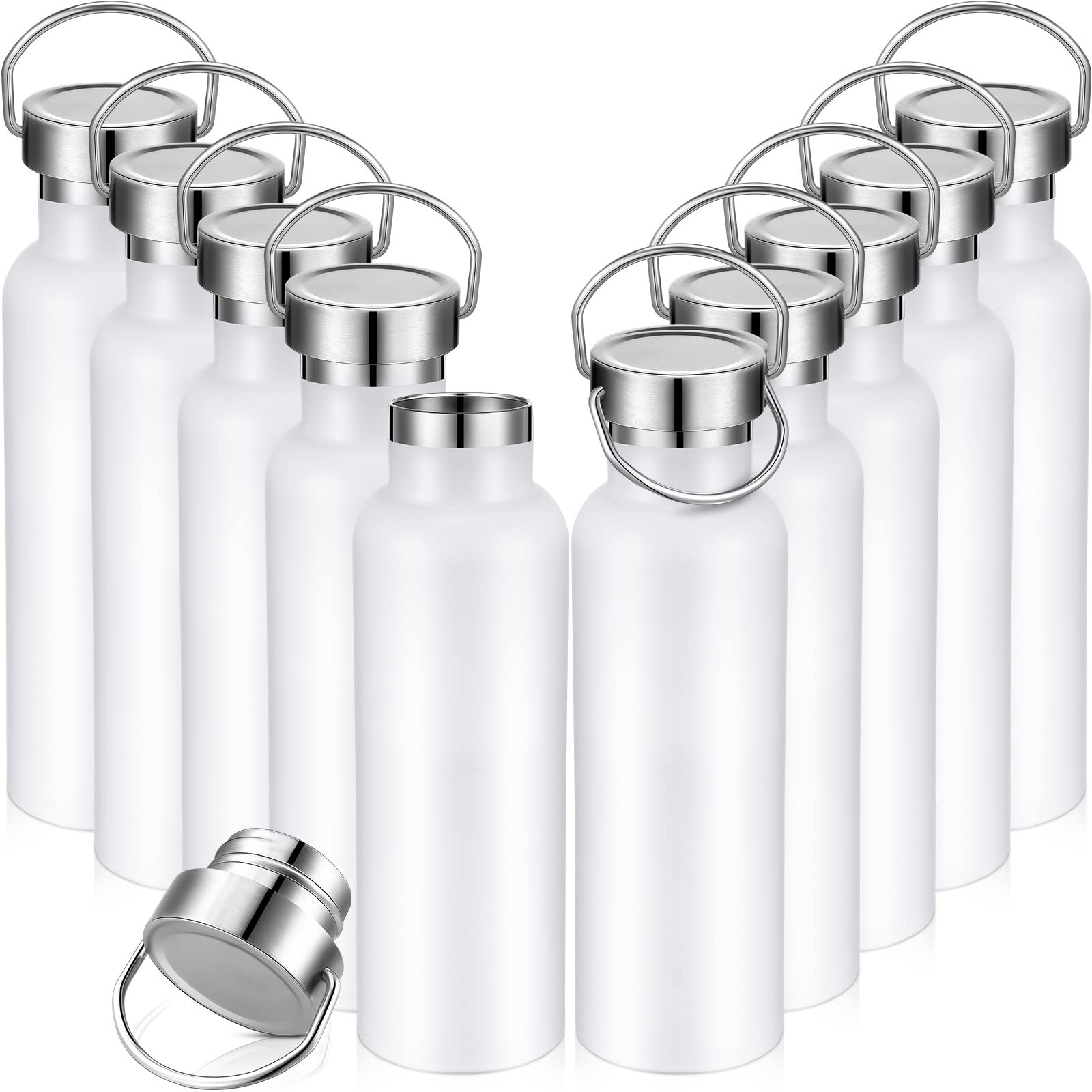 20 Oz Stainless Steel Sport Bottle Bulk Double...