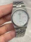 Seiko SQ100 Mens Quartz Watch With Day Date 7N43-8001 Vintage bracelet 1077