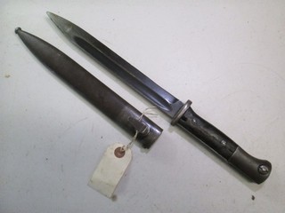 WWII GERMAN K98 BAYONET & SCABBARD NUMBERED AND MADE FOR EXPORT #L136