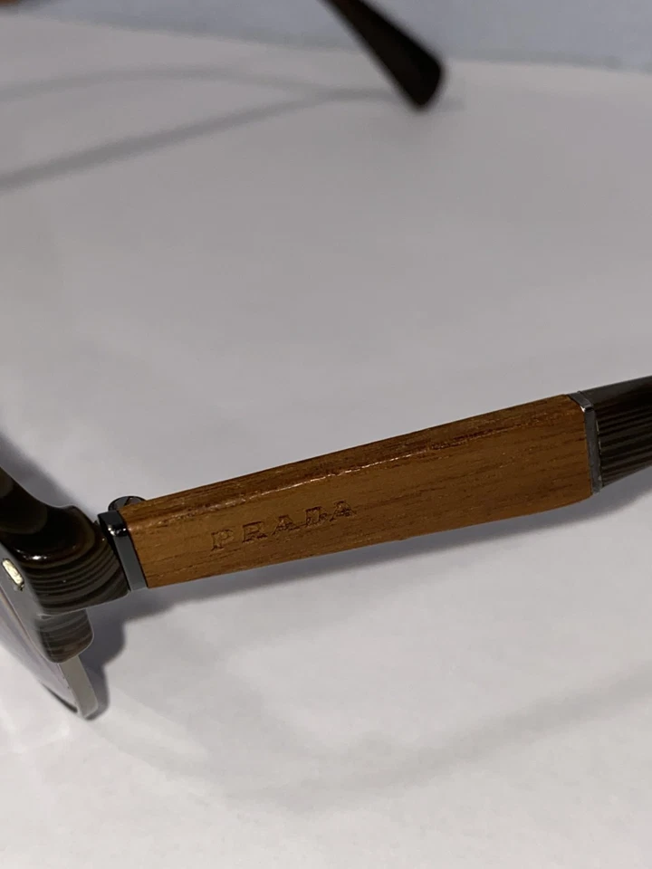 Gafas PRADA VPR 22O JAB-1O1 para mujer hechas en Italia - solo marcos Foto 3 de 4