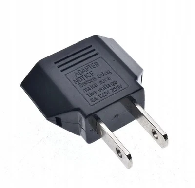 ELEKTRONIKA PLUS Reiseadapter EU auf USA Strom Netz Adapter Schuko Stecker Kopfer US Weiss