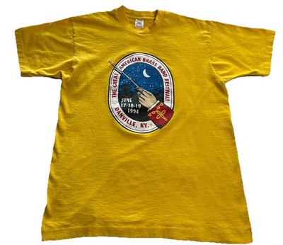 Vintage 90s XL Great American Brass Band Festival T Shirt 1994 Danville KY SZ:XL