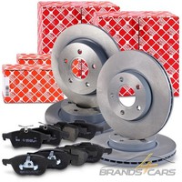 Febi Bremsscheiben Ø278/271 +BremsbelÄGe Vorne+Hinten FÜR Ford Focus 3