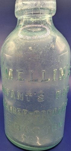 Mellin's Infant's Food Bottle Doliber-Goodale Co Boston Clear