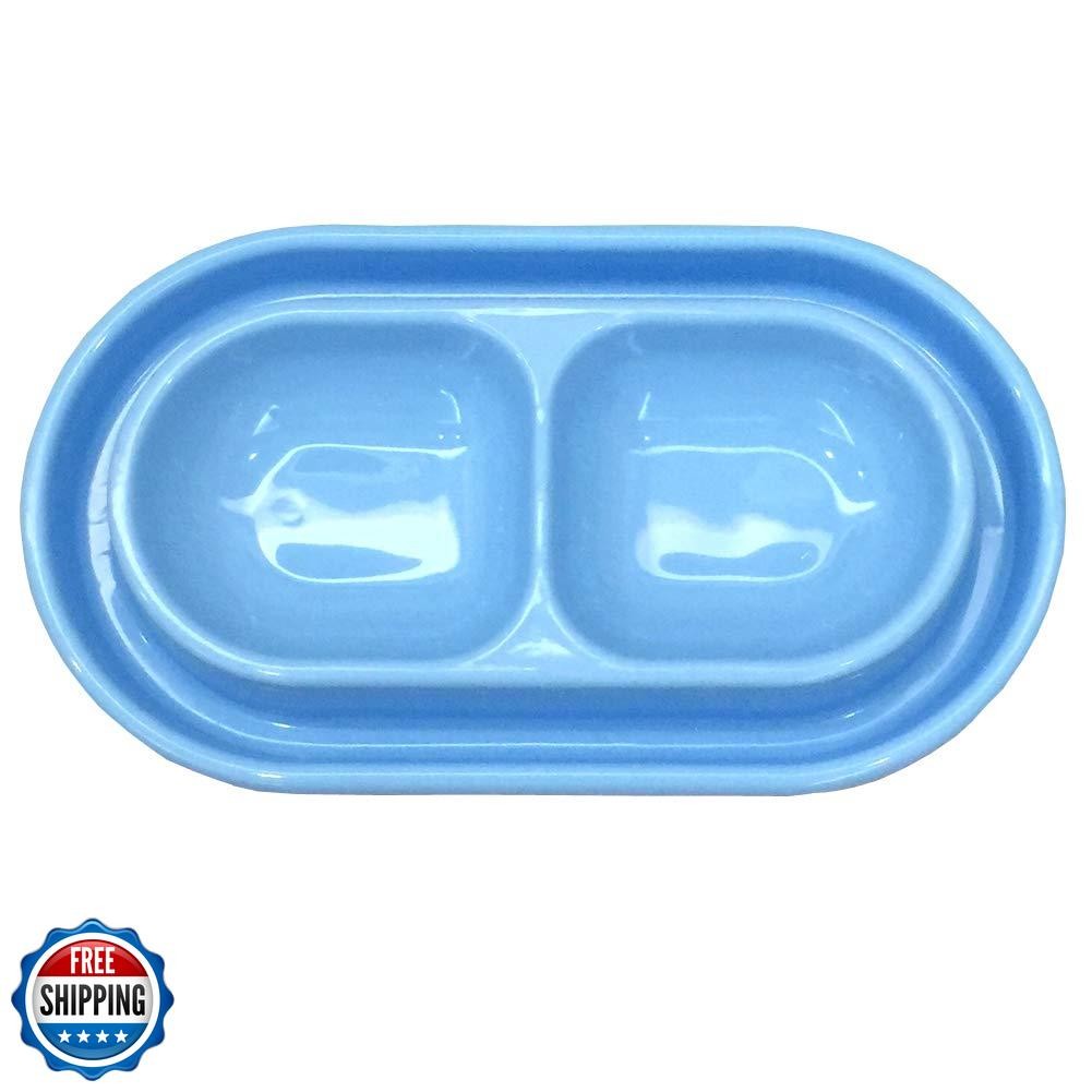 GRPET 32 Oz Ant Proof Cat Dish Feeder for Small to Medium Pets