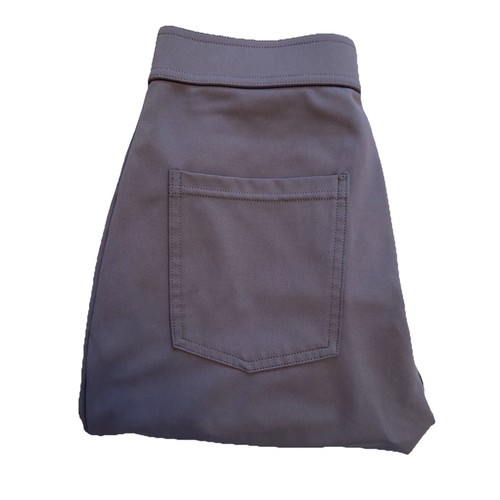 Halara High Waisted Button Multiple Pockets Straight Leg Pants Size Medium Gray