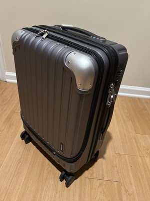 LEVEL8 Grace Carry On Luggage, 20  Hardside Suitcase Spinner Front Pocket Expand