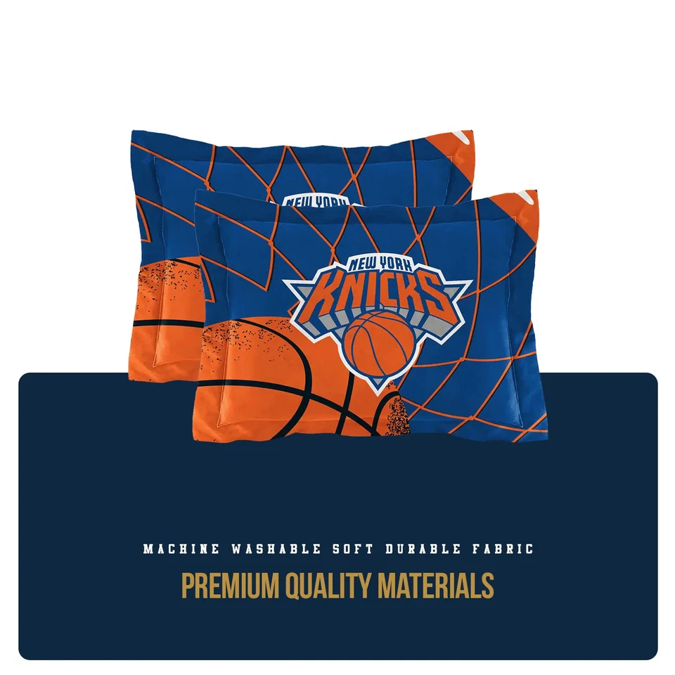 NBA Officially Licensed New York Knicks Comforter & Sham Set - Image 3 of 4