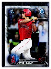 2016 Bowman Chrome #BDC-113 Nolan Williams ROOKIE RC Los Angeles Angels SP 1st