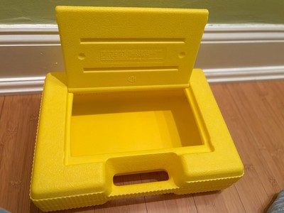 Vintage K'NEX Yellow Carry Case Organizer 1992 Storage Box Only