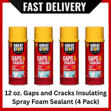 GREAT STUFF 12 oz Gaps  Cracks Insulating Spray Foam Sealant   4 Pack Expand 