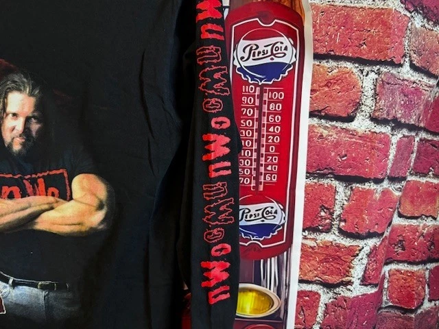 Camiseta WCW NWO Kevin Nash Vintage 1998 Manga Larga Talla Grande Foto 4 de 4