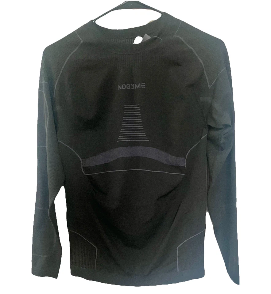 Capa base de ciclismo NOOYME para niños talla XL NUEVA CON ETIQUETAS negra/gris Foto 2 de 4