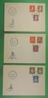 DR WHO 1958 SWITZERLAND 3 FDC ITU COMBO R61987