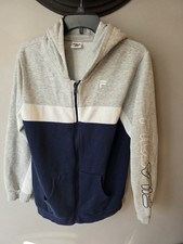 Youth Boys Fila LOGO Zip Up Hoodie XL 18 