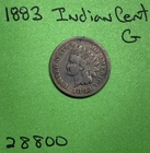 1883 Indian Head Cent / Penny 1c  Good