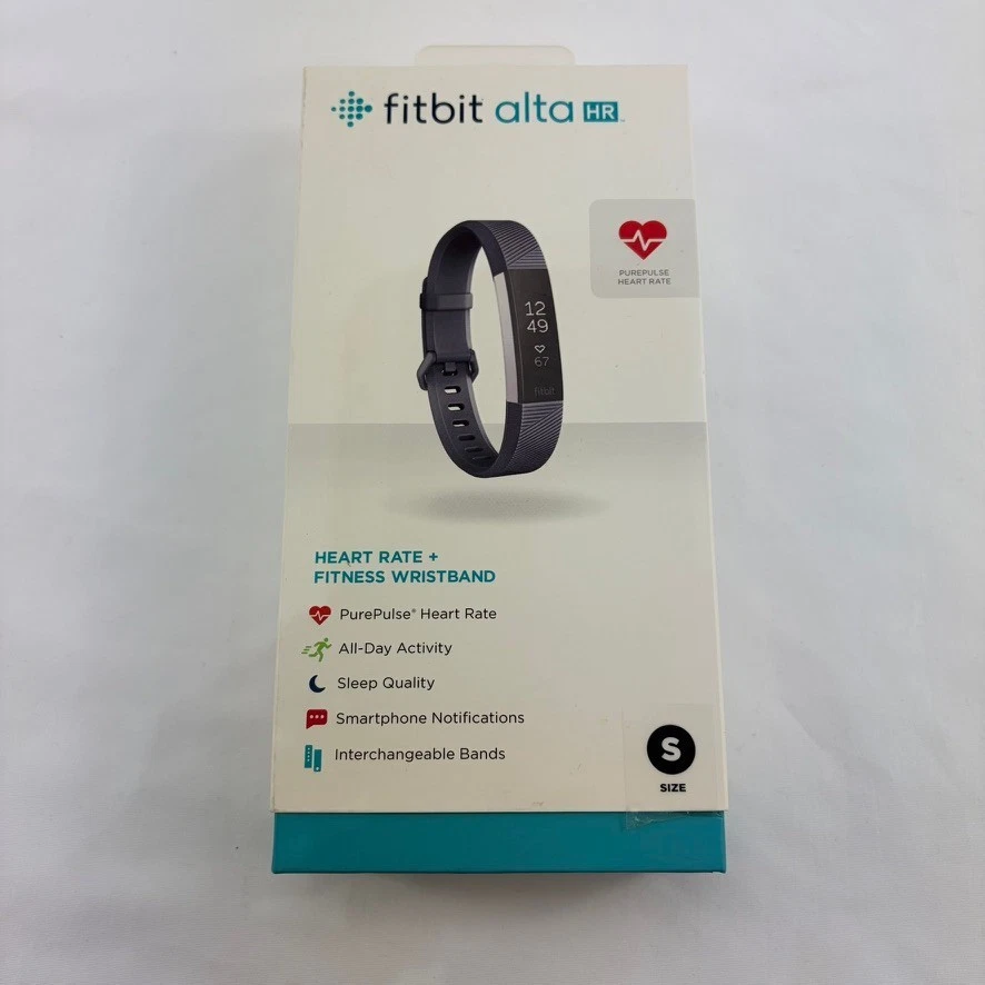 Fitbit Alta HR Fitness Activity Tracker Heart Rate Monitor FB408 Blue Gray Band
Opens in a new windo