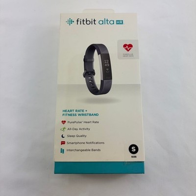 Fitbit Alta HR Fitness Activity Tracker Heart Rate Monitor FB408 Blue Gray Band