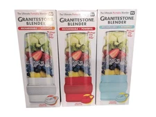 Granitestone Rechargeable Portable Blender with Sport Lid - White, Red or Teal