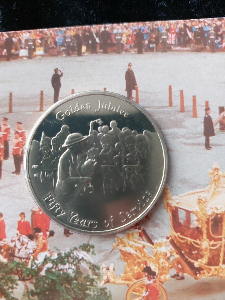 Royal Mint 2002 Golden Jubilee Commemorative Medal Sealed Original Sleeve - Image 2 of 4