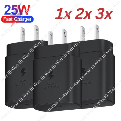 25W Super Fast Wall Charger USB C Adapter PD Charging Block For Samsung/iPhone