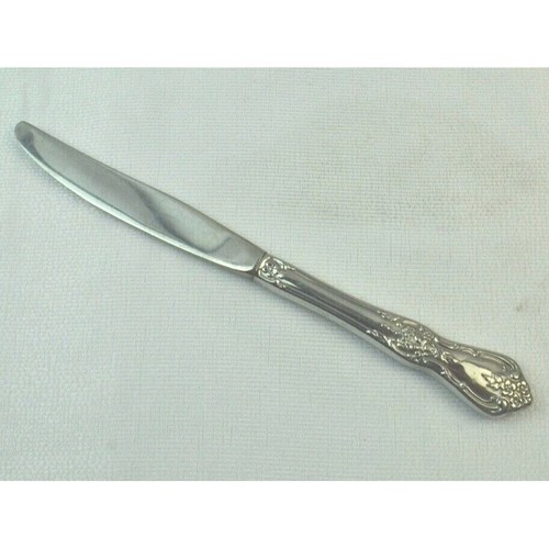 Oneida Kennett Square 1 Dinner Knife Deluxe Stainless Glossy Floral Scroll Hdl - Picture 4 of 6